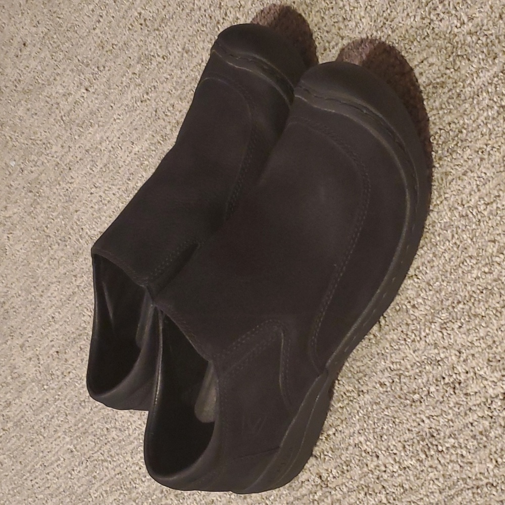 KEEN Men's Loafer Slip On Shoes  Leather Black Size 10.5